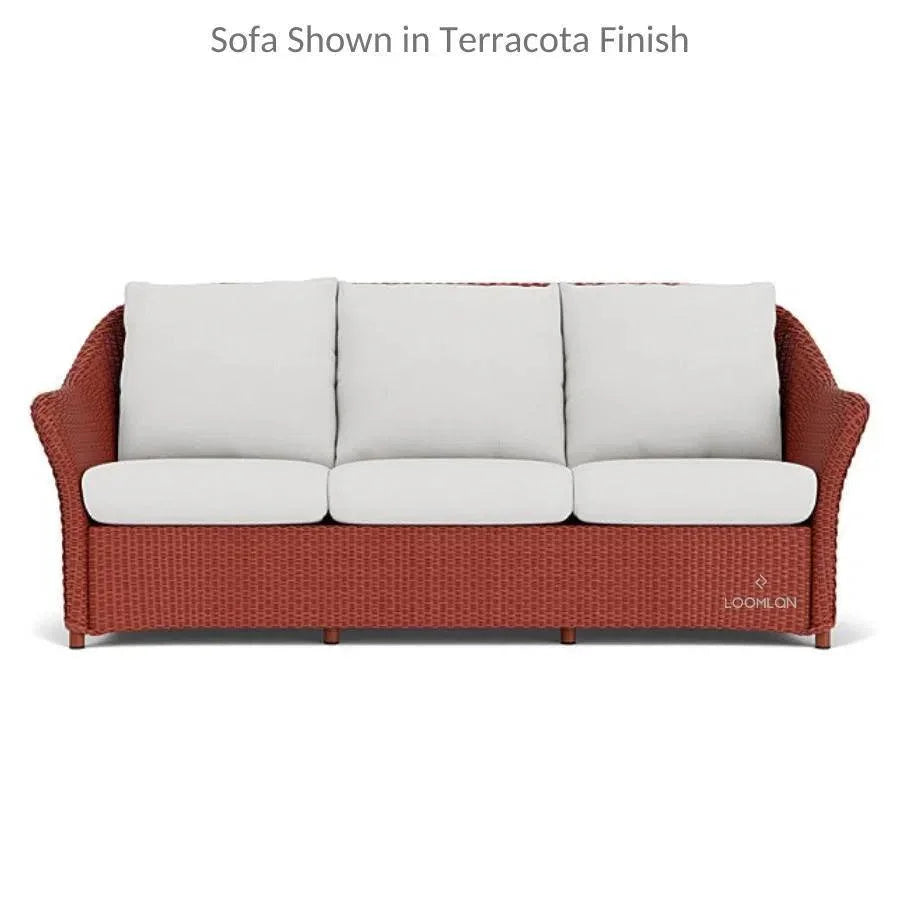 Weekend Retreat Wicker Sofa with Lounge Chair Set