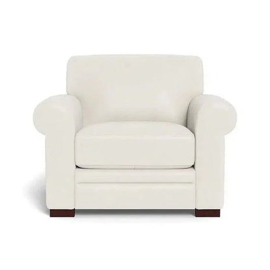 Wenton Mondern Leather Rolled Arms Club Chair