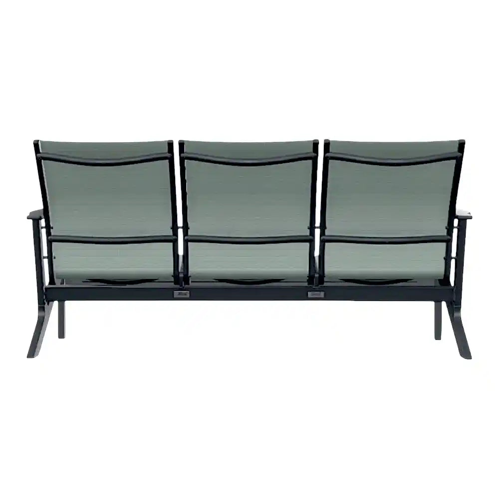 Wexler MGP Sling Chat Height Three-Seat Outdoor Sofa