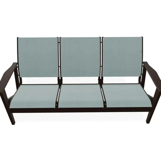 Wexler Sling Chat Height Three-Seat Outdoor Sofa