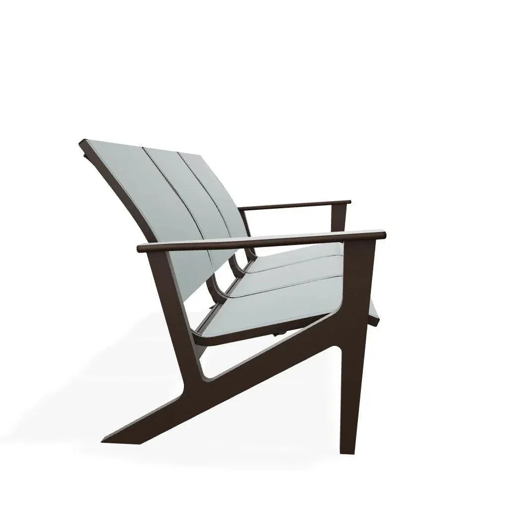 Wexler Sling Chat Height Three-Seat Outdoor Sofa
