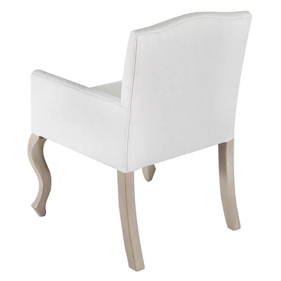 White Dining Armchair Pallais