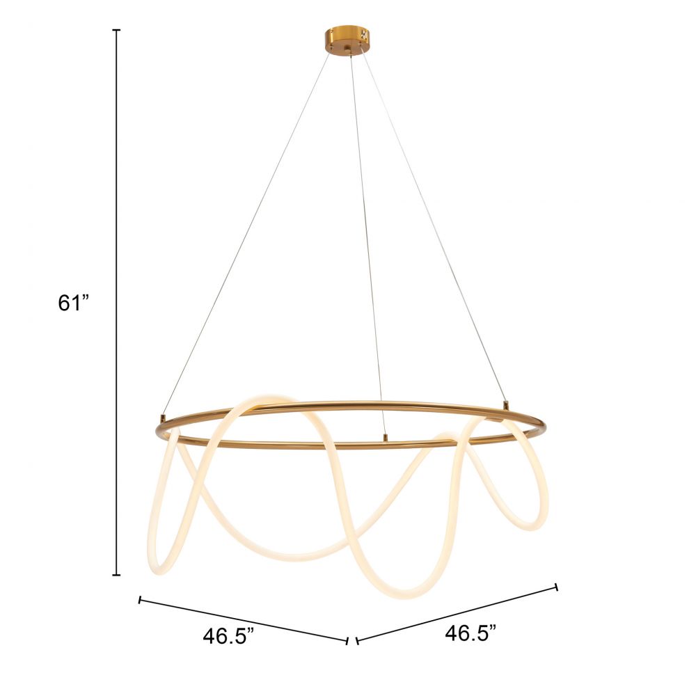 Wiber Golden Steel Ceiling Lamp