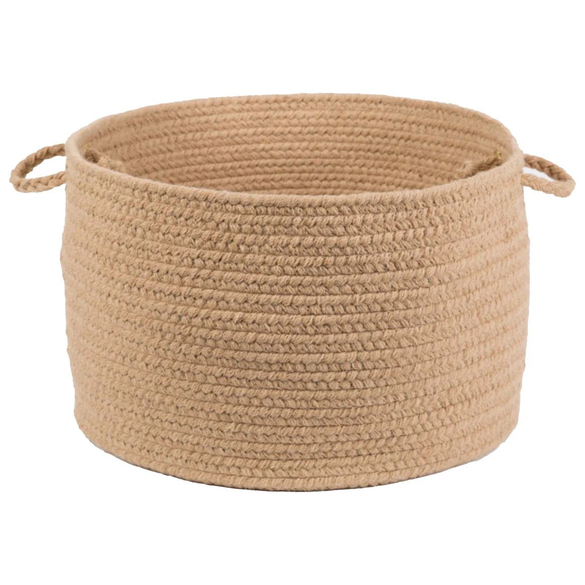 Wool Solids Braided Handmade Basket