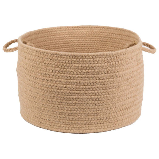 Wool Solids Braided Handmade Basket