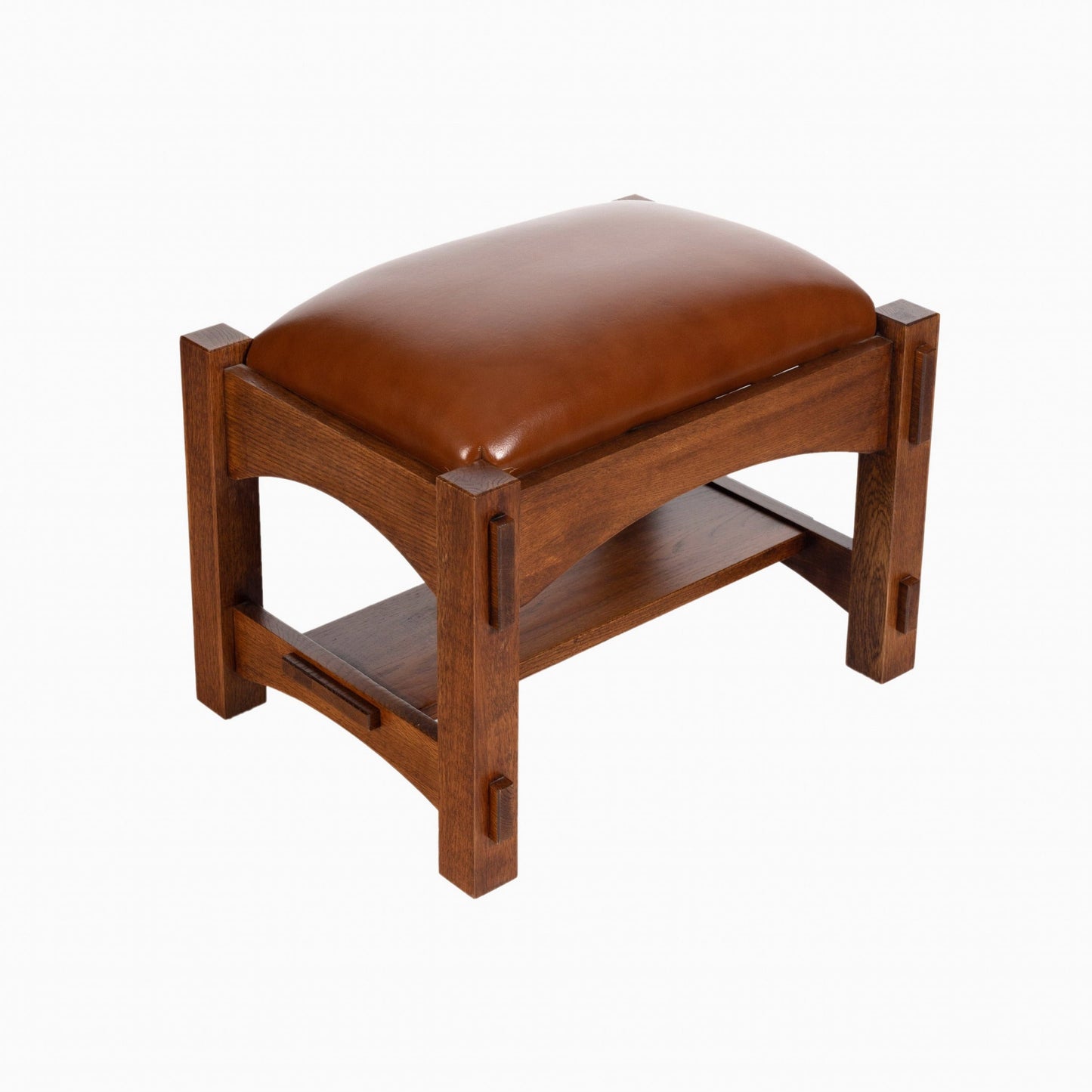The Russet Mission Oak & Leather Armchair