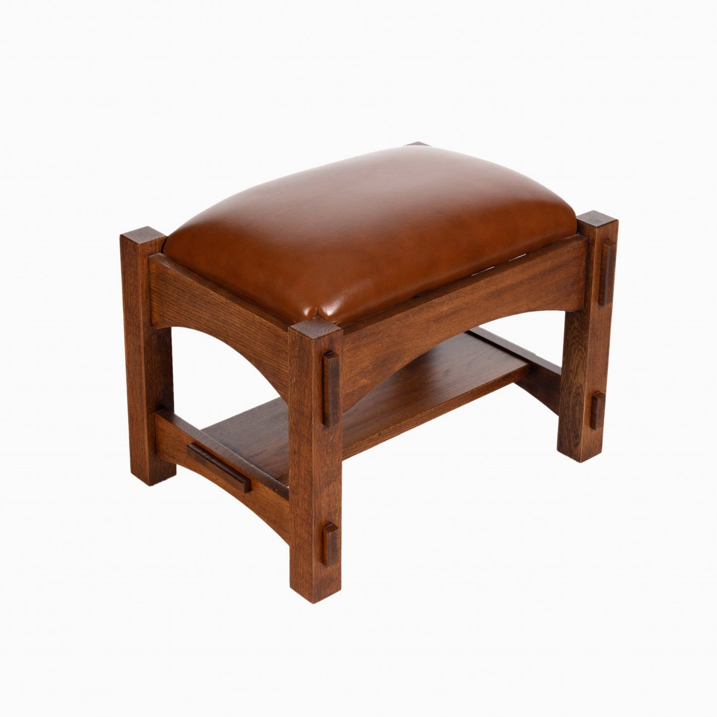The Russet Mission Oak & Leather Armchair