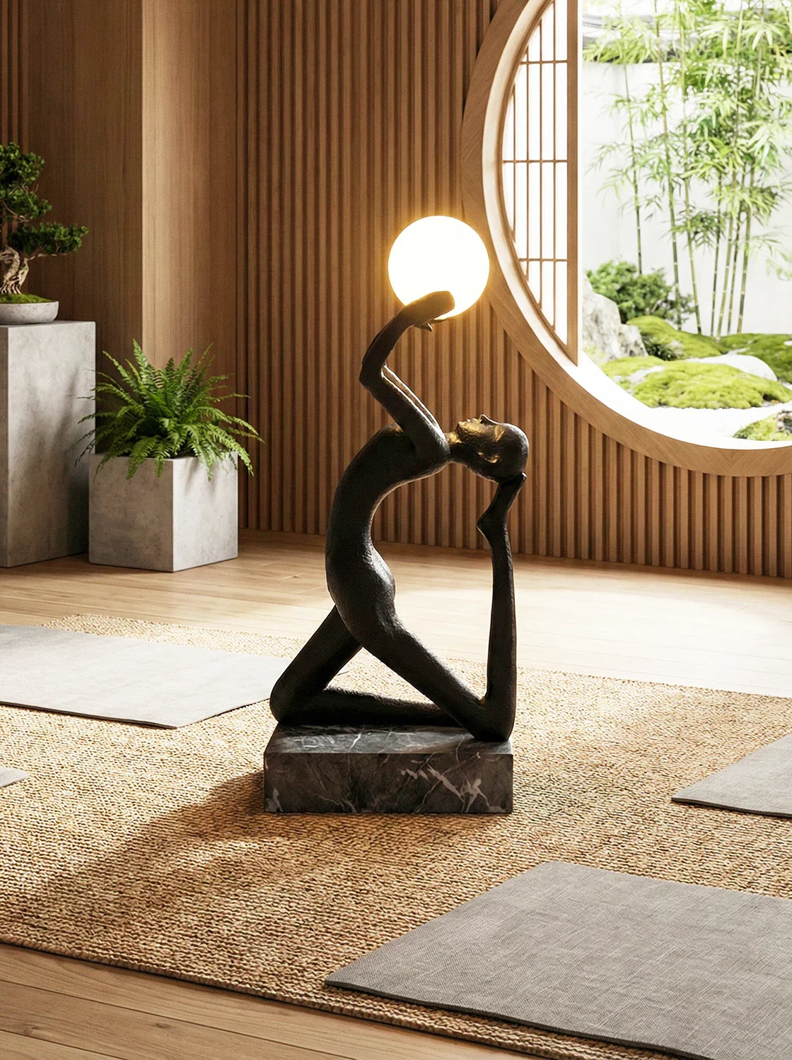 Yoga Sculpture Floor Lamp