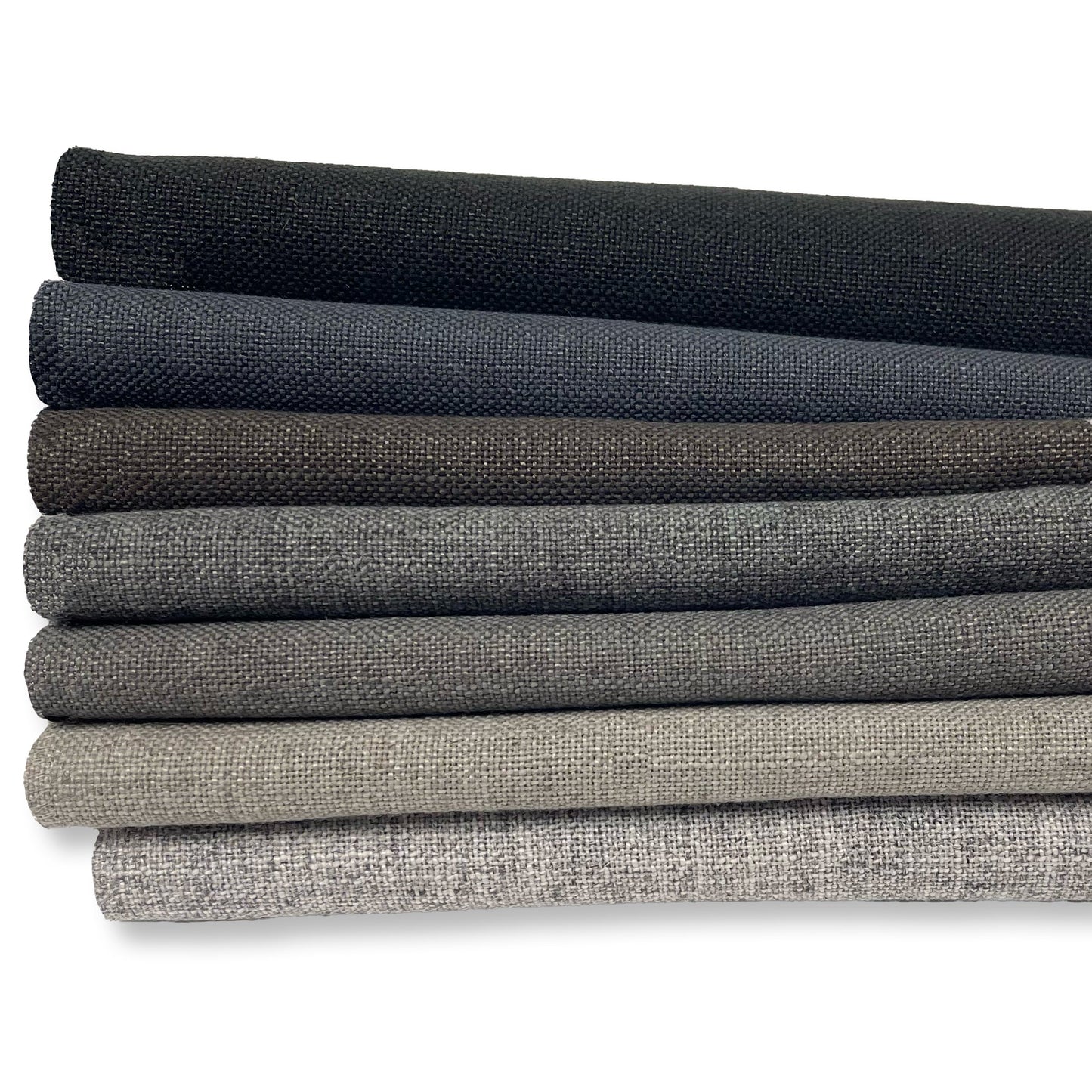 ZUMA - BLAKE, LINEN POLYESTER BLENDED BURLAP UPHOLSTERY FABRIC BY THE YARD