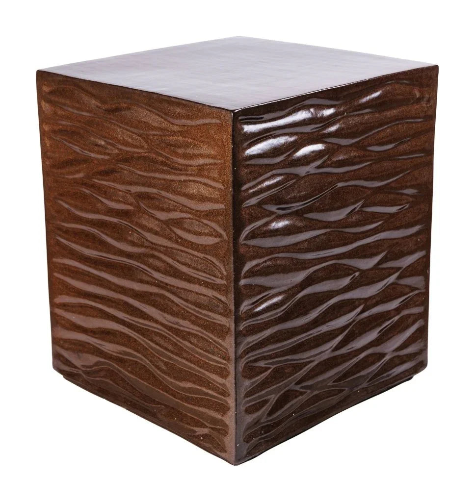 Zen Ceramic Square Garden Stool