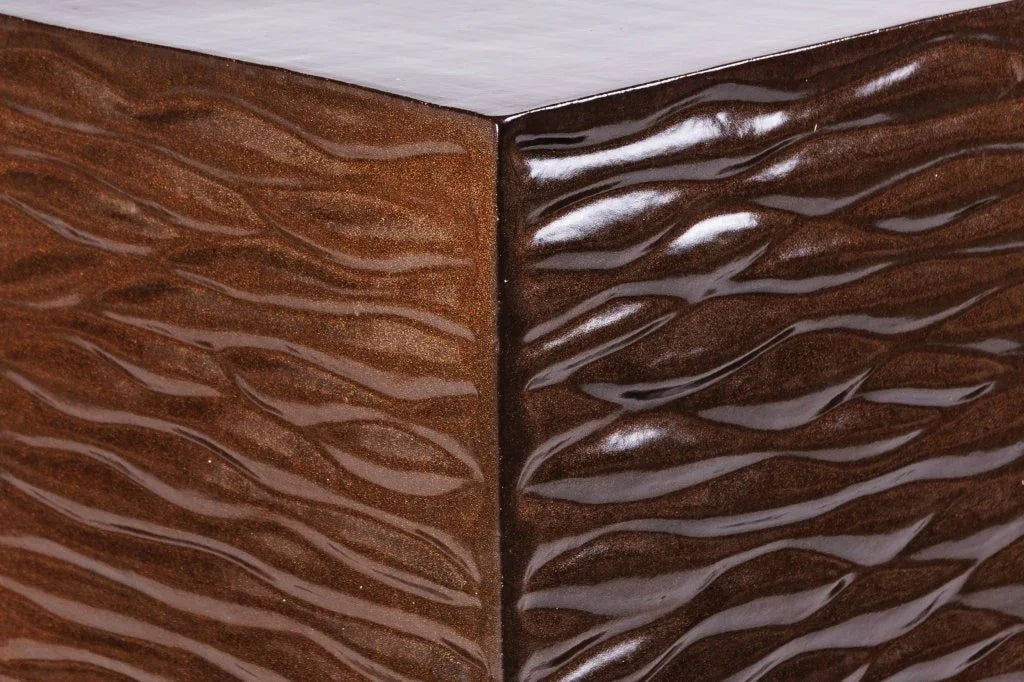 Zen Ceramic Square Garden Stool
