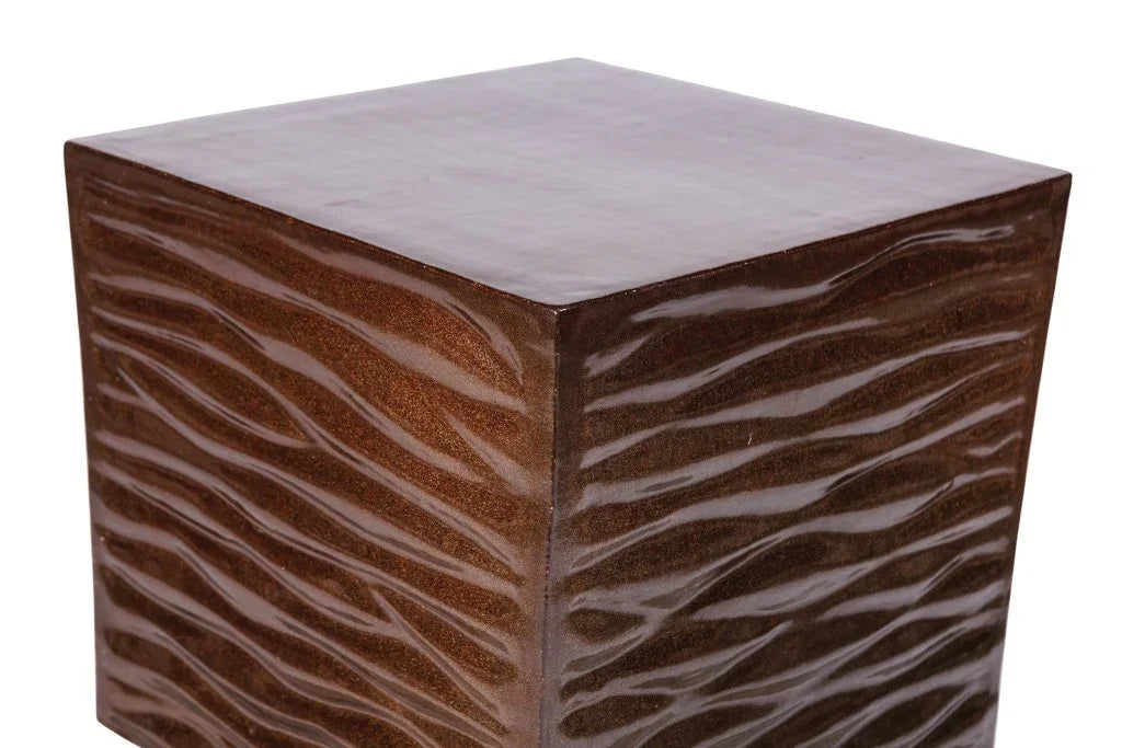 Zen Glazed Ceramic Garden Stool