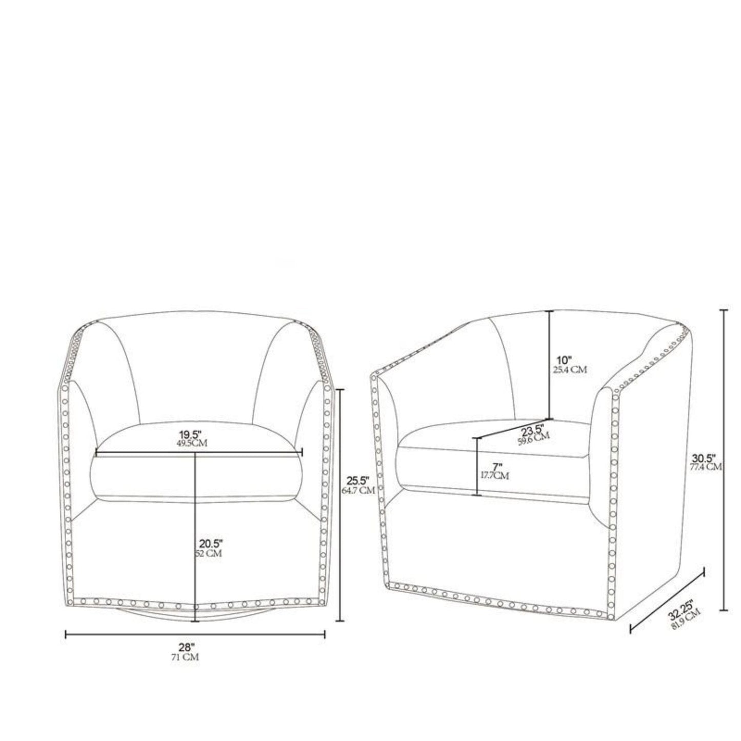 Luxurious Chair With 360 Degree Rotation
