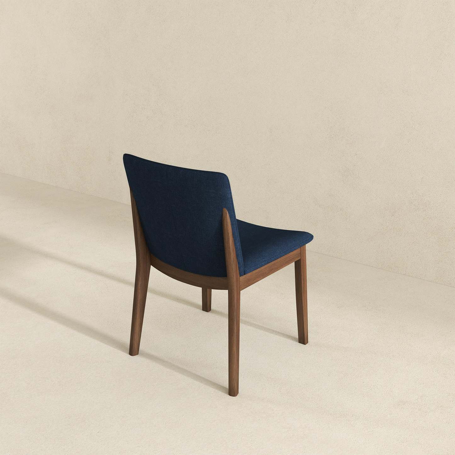 The Harwich Navy Linen Dining Chairs — Set of 2