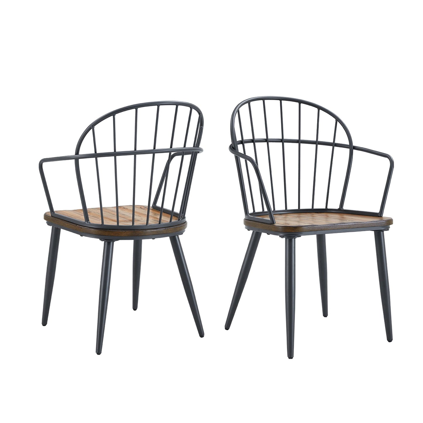 The Ashford Black & Birch Dining Chair — Set of 2