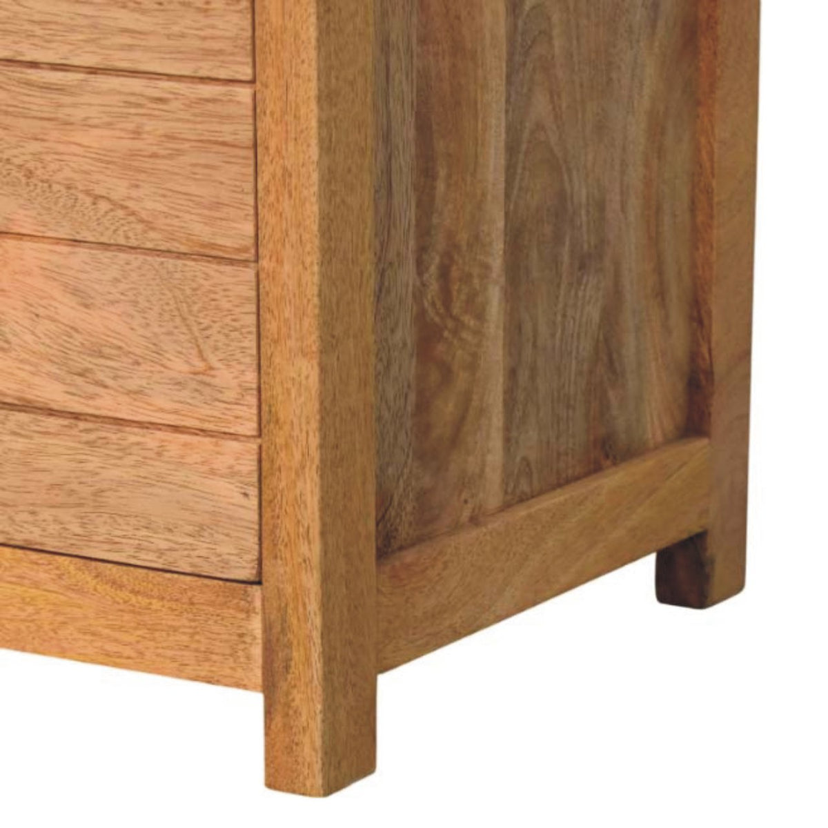 The Oxford Oak & Buffalo Leather Storage Bench — Tan