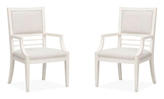 Echo Isles - Upholstered Arm Chair (Set of 2) - Sea Pearl And Driftwood