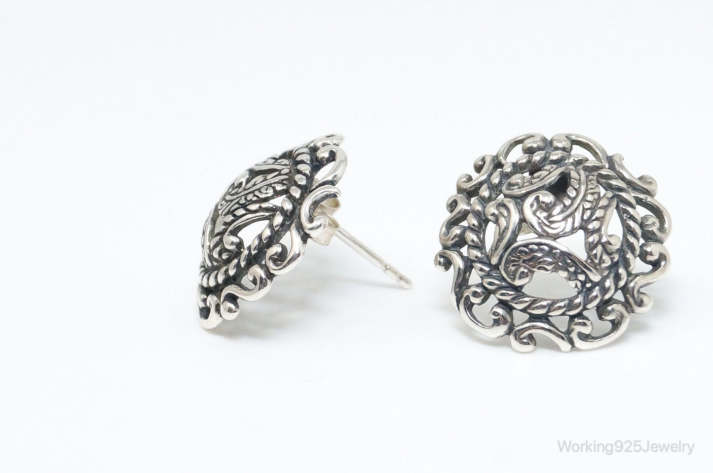 Native Designer Carolyn Pollack Relios Sterling Silver Earrings