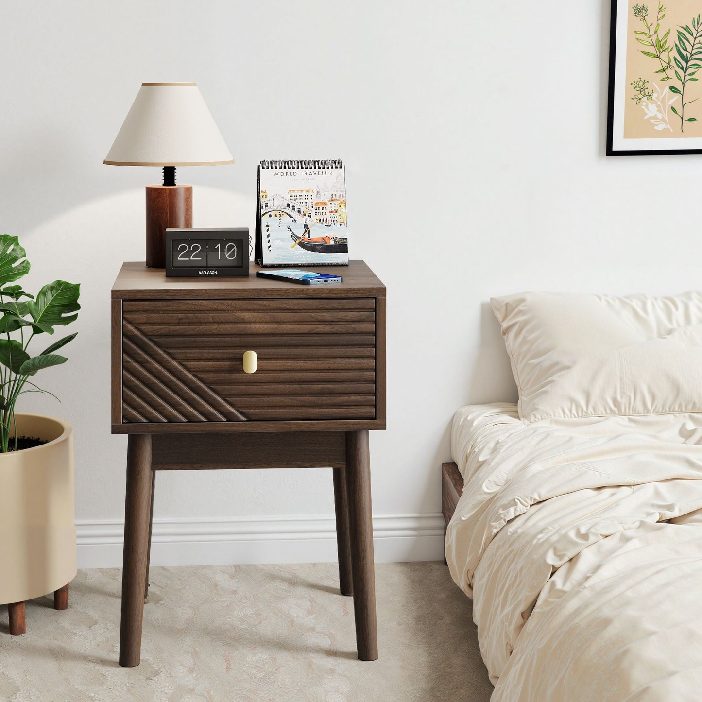 Medieval - Bedside Table - Walnut