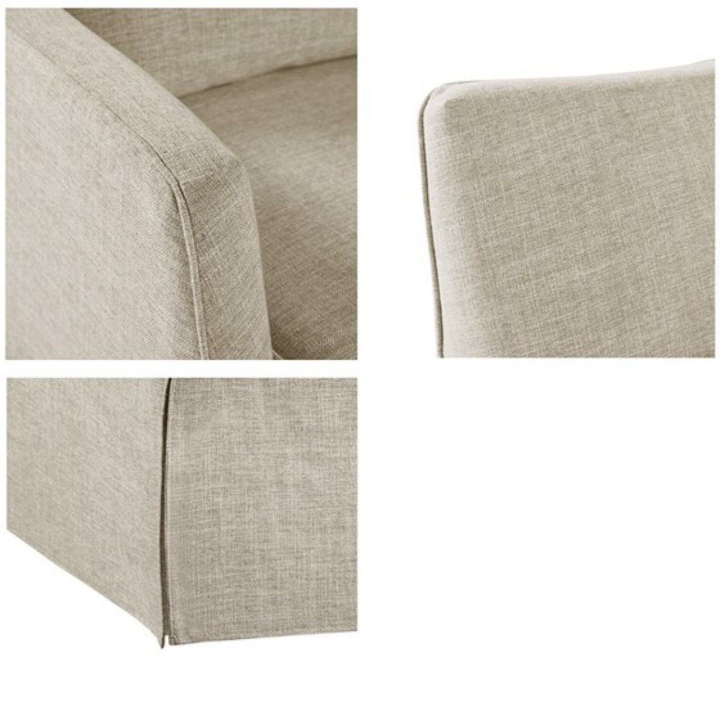 The London Skirted Swivel Chair