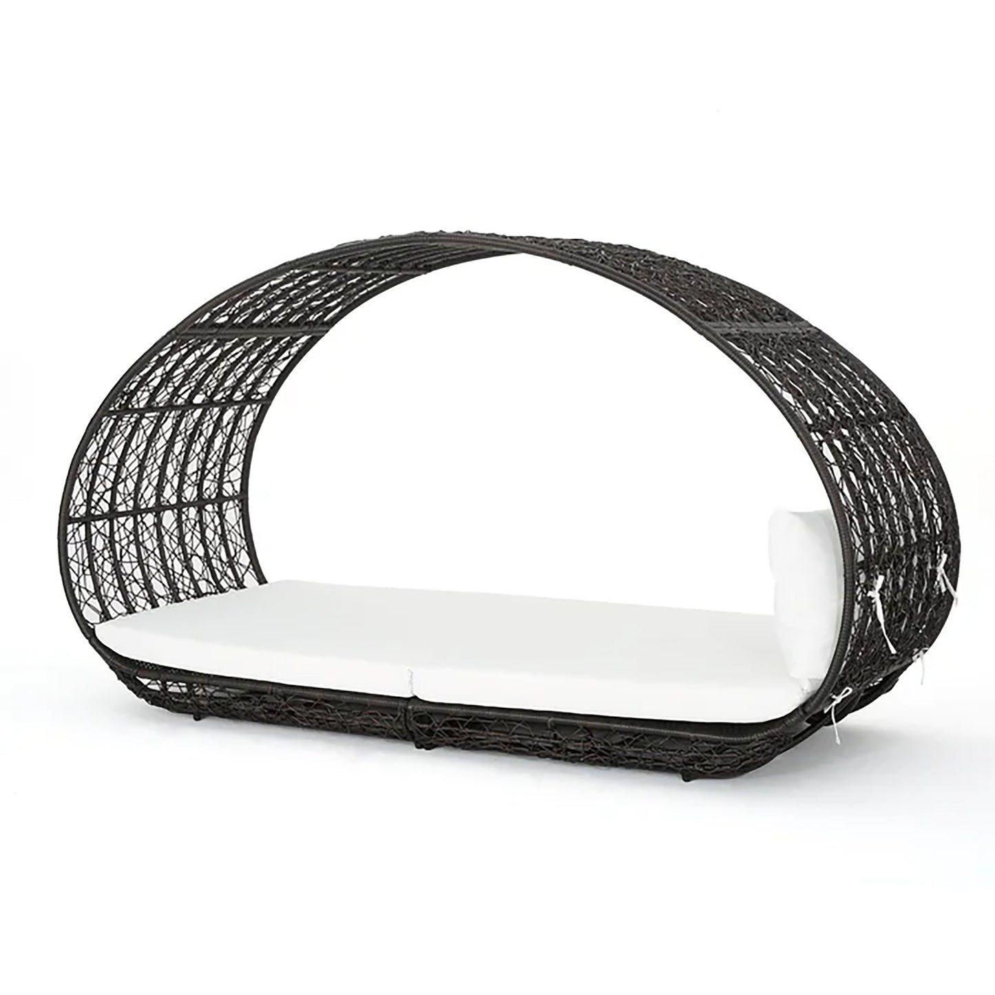 Outdoor Wicker Sofa with Cushions