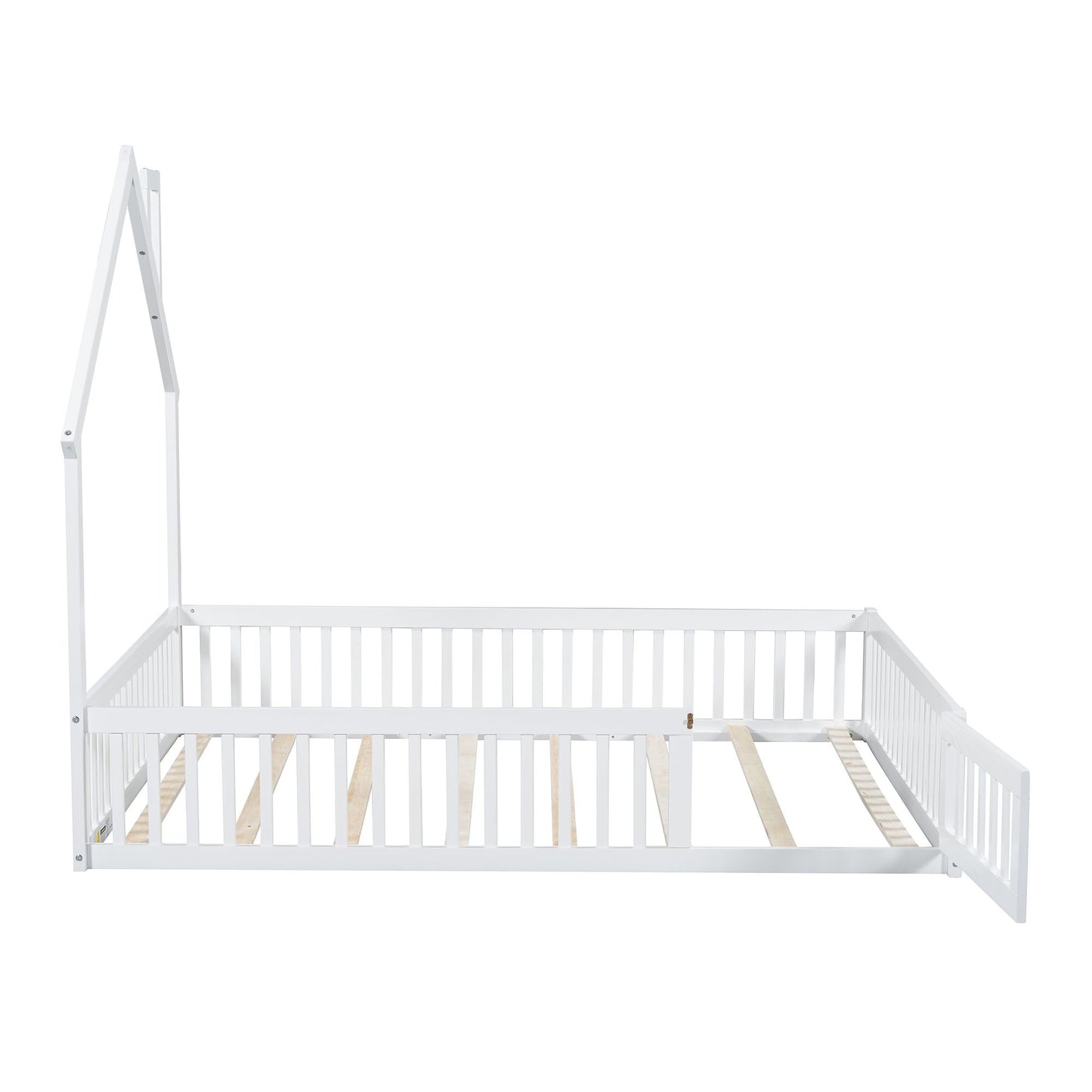 House Platform Bed With Guardrail