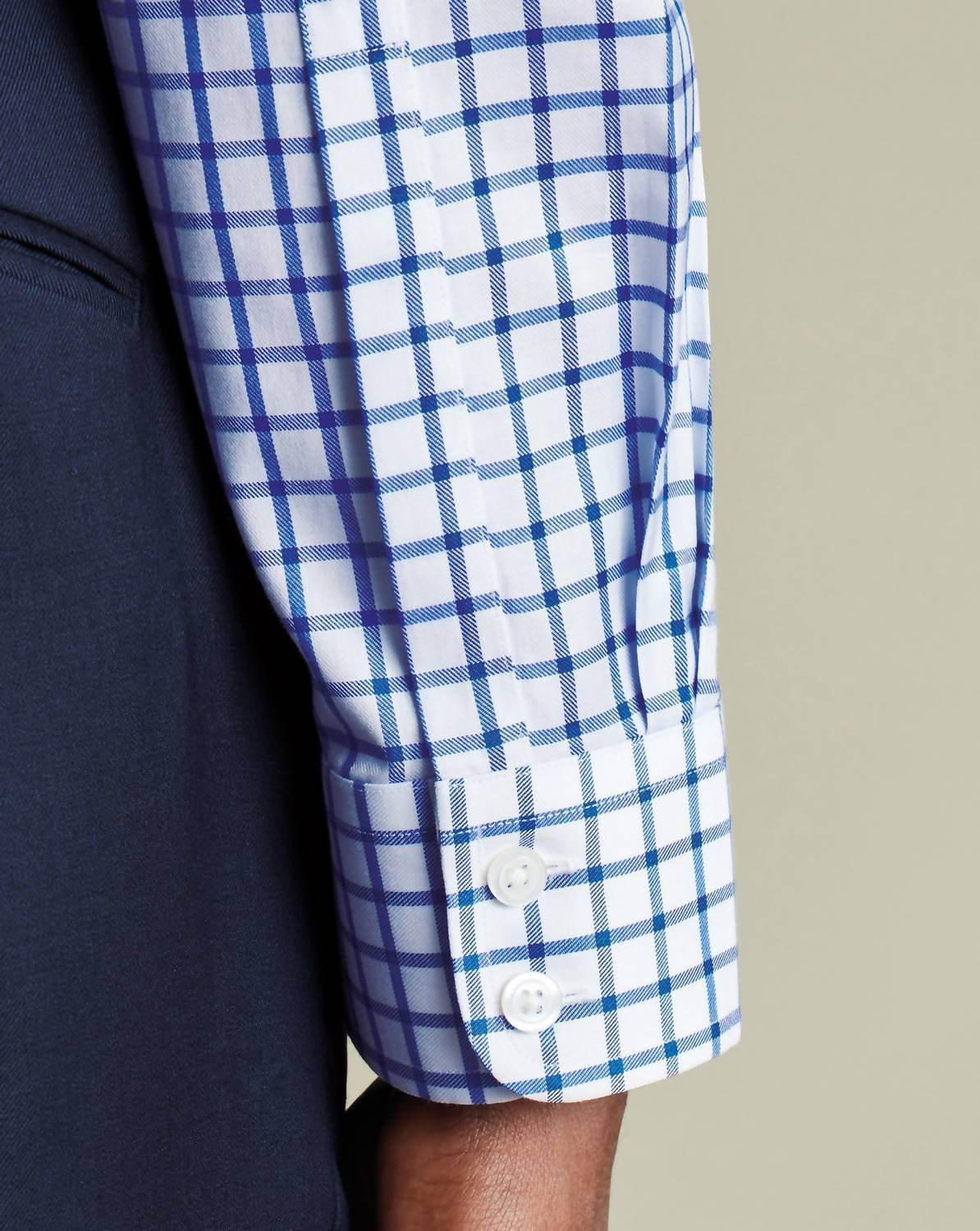 Non-iron Twill Grid Check Shirt