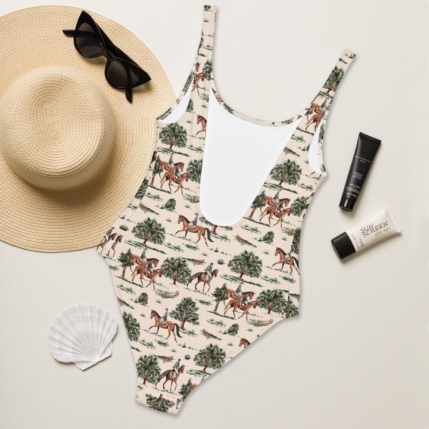 The Hunters Summer Equestrian One-Piece Swimsuit