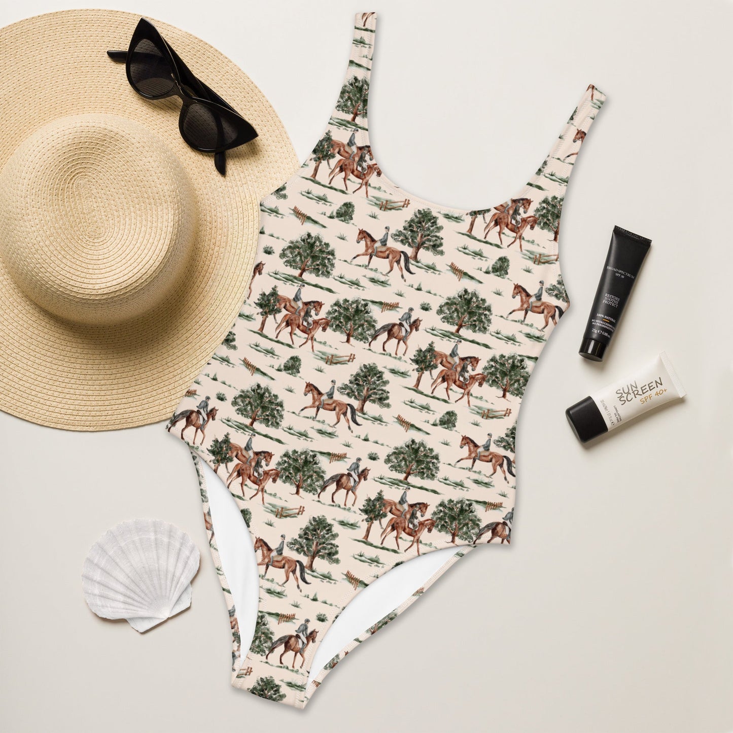 The Hunters Summer Equestrian One-Piece Swimsuit