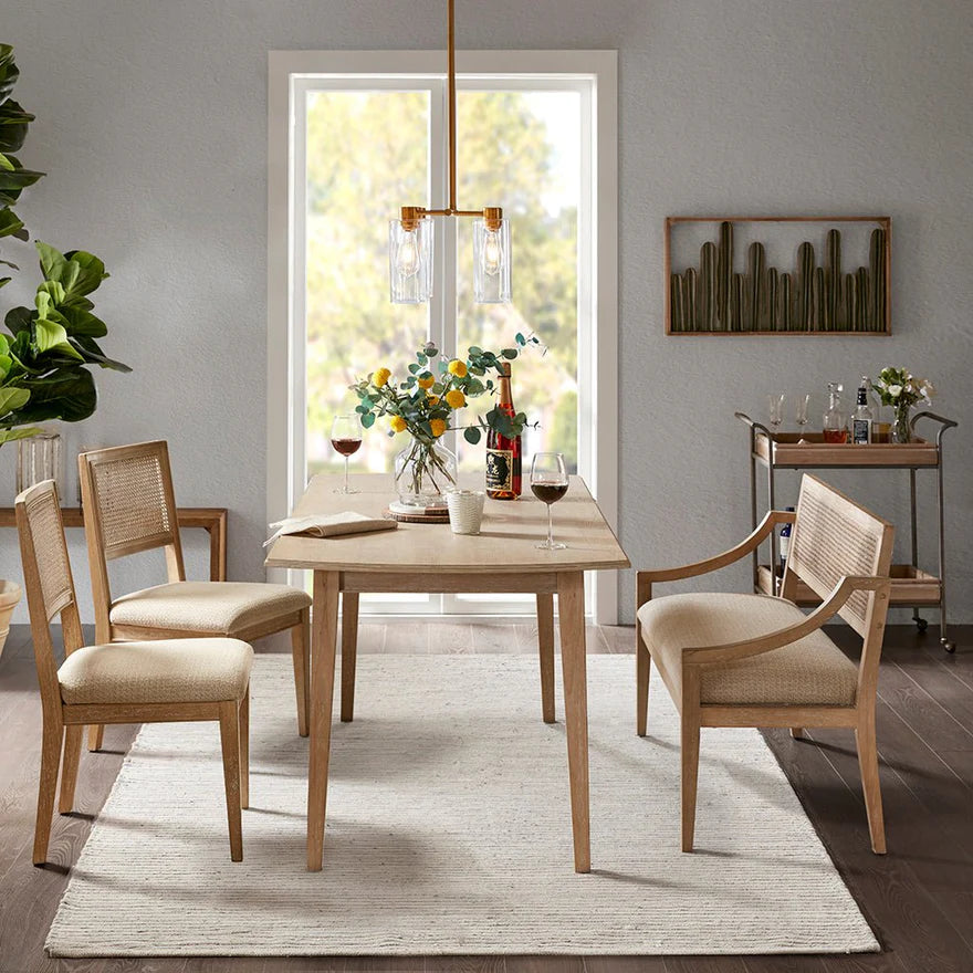 Ashbourne Cane Back Upholstered Dining Chair (Set of 2)