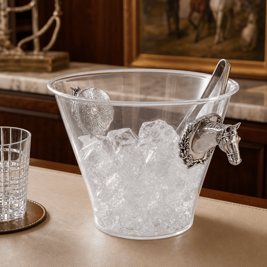 Horse Head Handle Acrylic Ice Bucket
