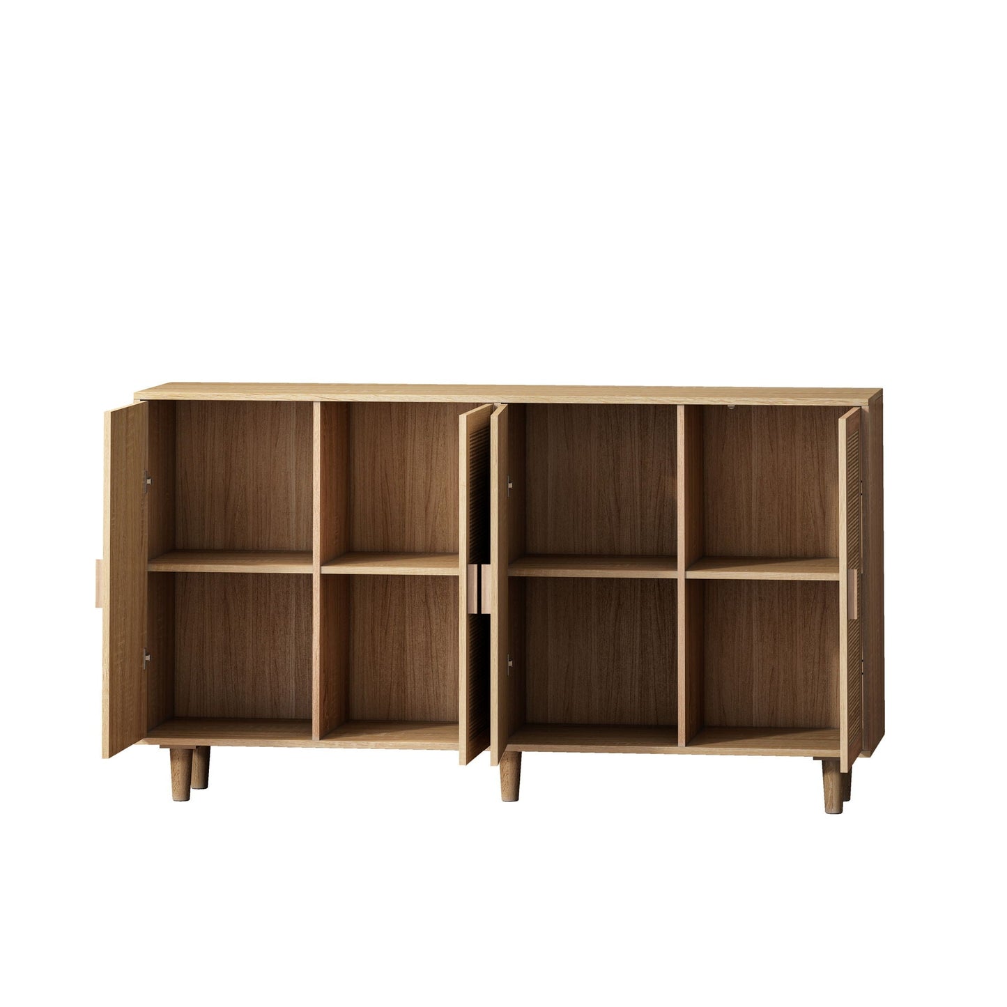 The Designer's Courtyard Collection | Beaumont Rattan Four-Door Sideboard Cabinet