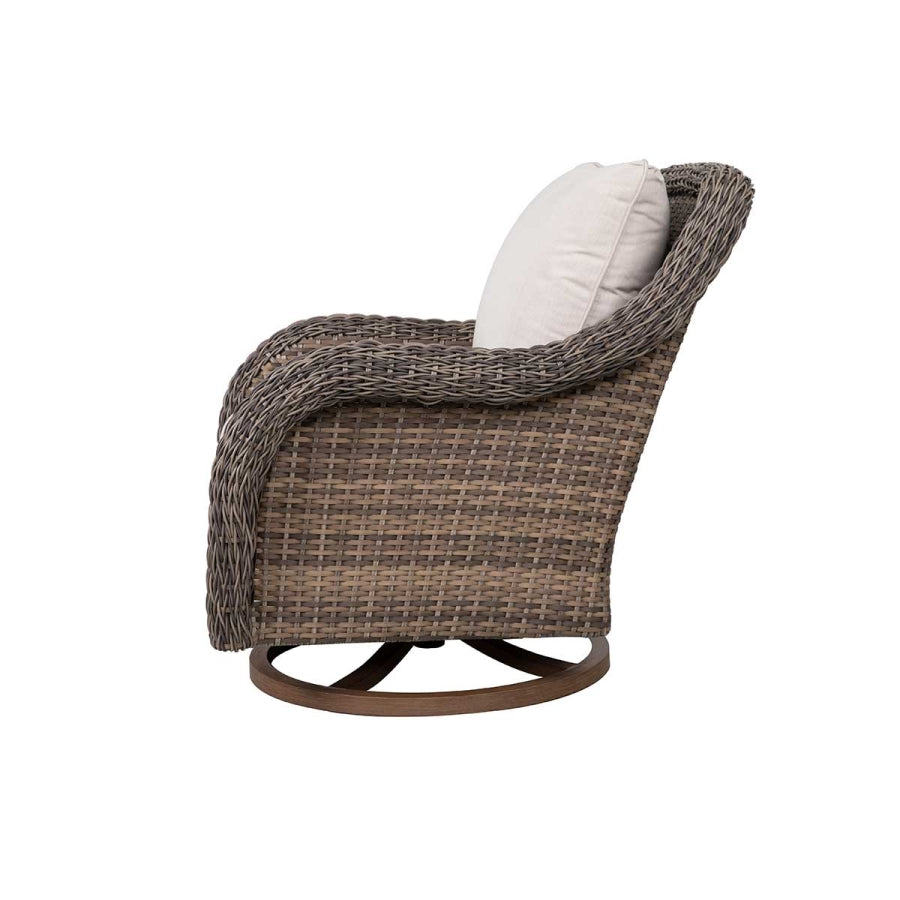 The Mitchell 4-Piece Wicker Outdoor Luxury Sofa Set with Swivel Rocking Chairs