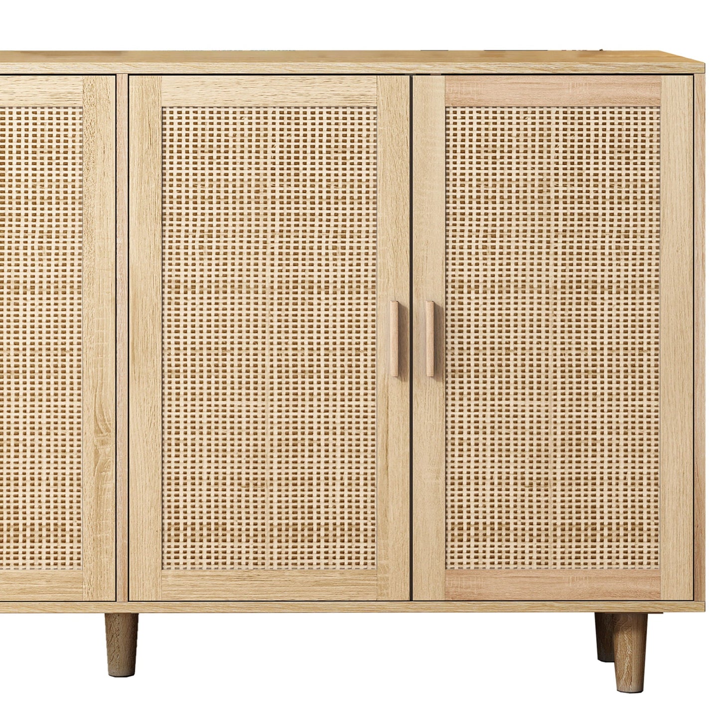 The Designer's Courtyard Collection | Beaumont Rattan Four-Door Sideboard Cabinet