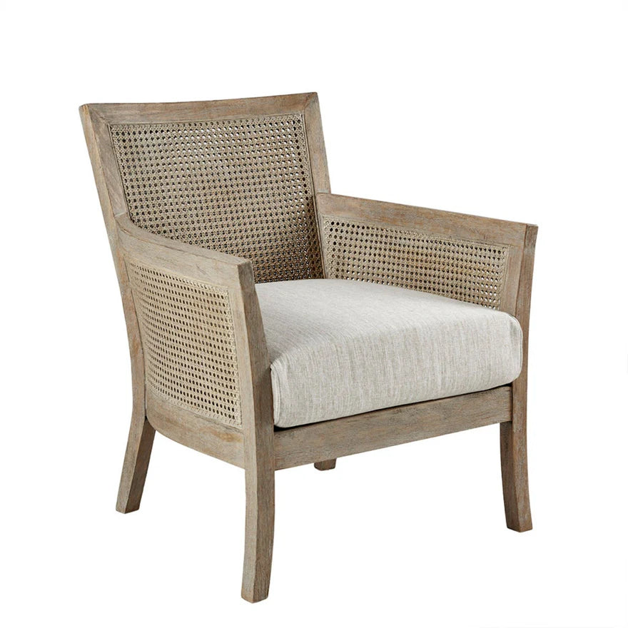The Ashbourne Reclaimed Oak Cane Accent Chair