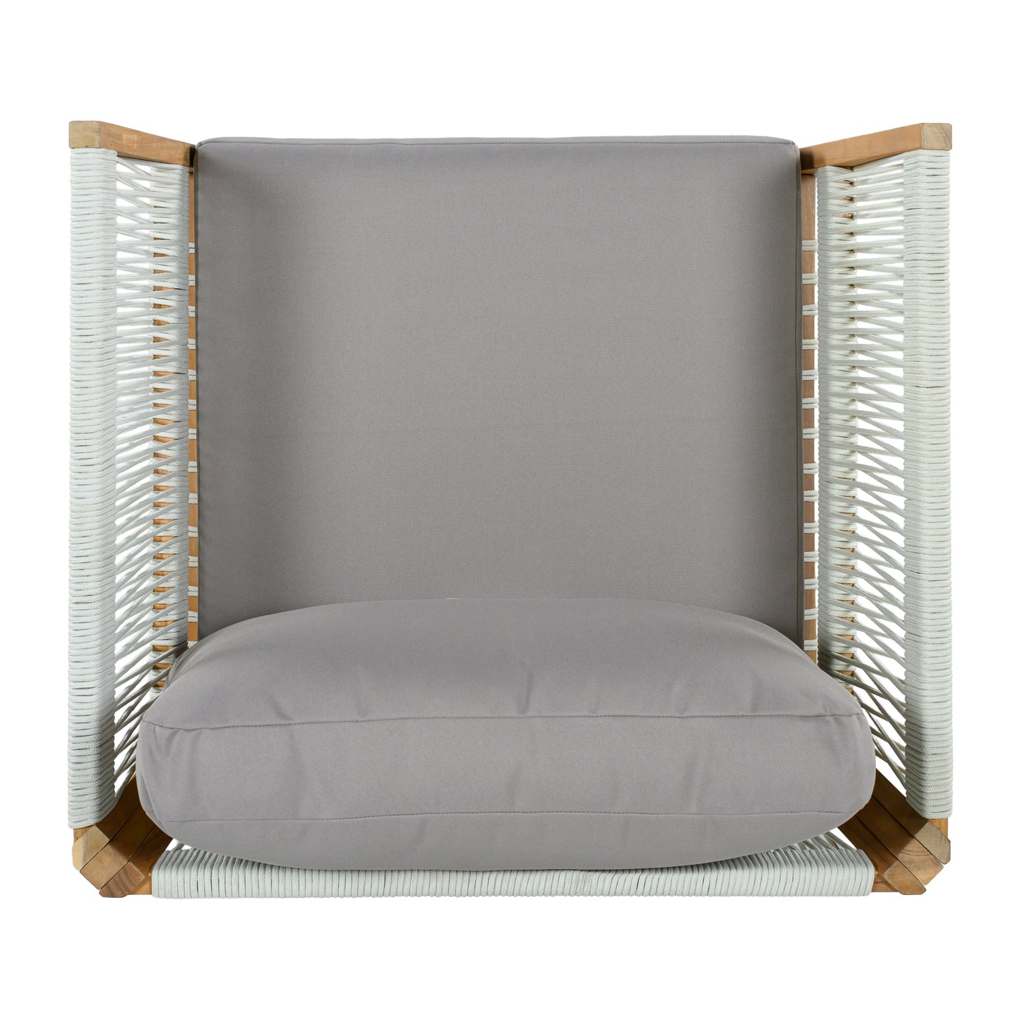 The Ellsworth Outdoor Teak & Handwoven Rope Club Chair