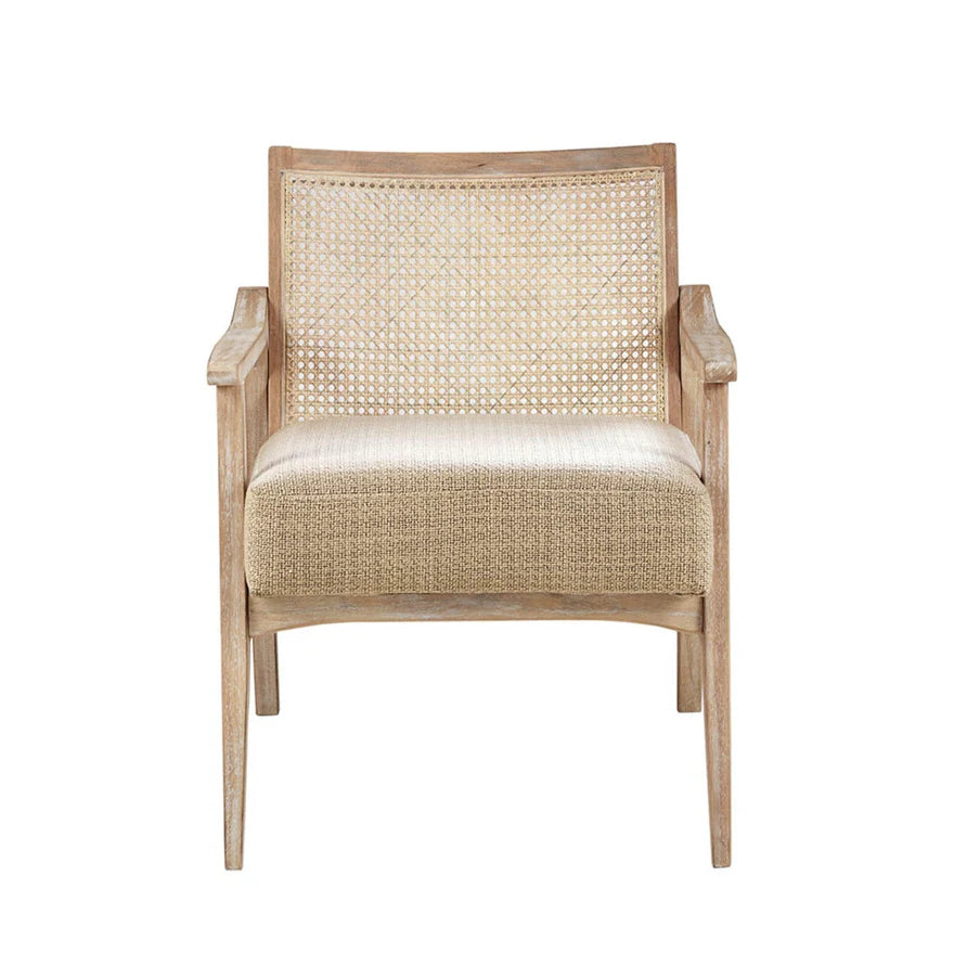 The Ashbourne Cane Back Upholstered Accent Chair