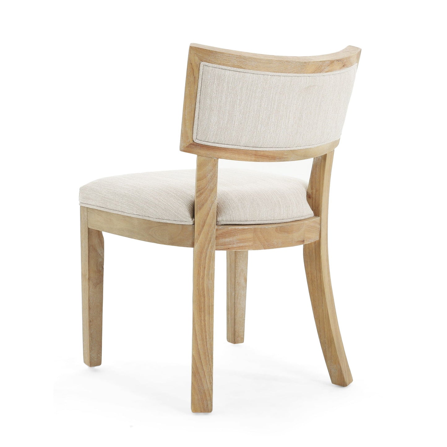 Farmhouse Style Fabric Upholstered Side Dining Chair Set