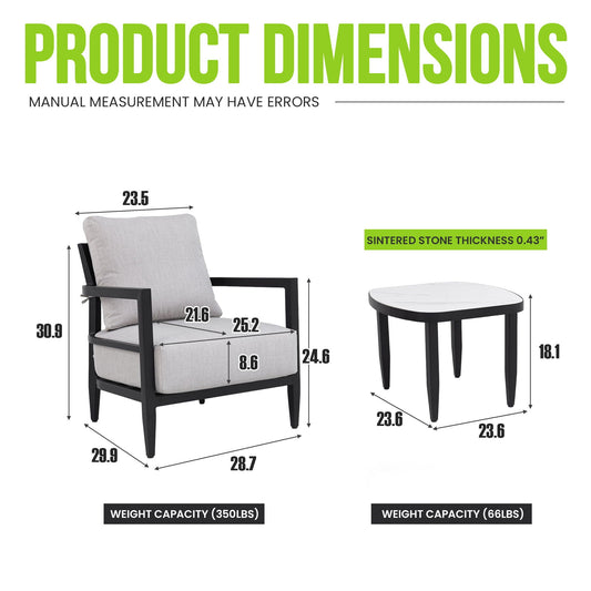The Designer's Courtyard Collection | Montclair Outdoor Patio Conversation Set