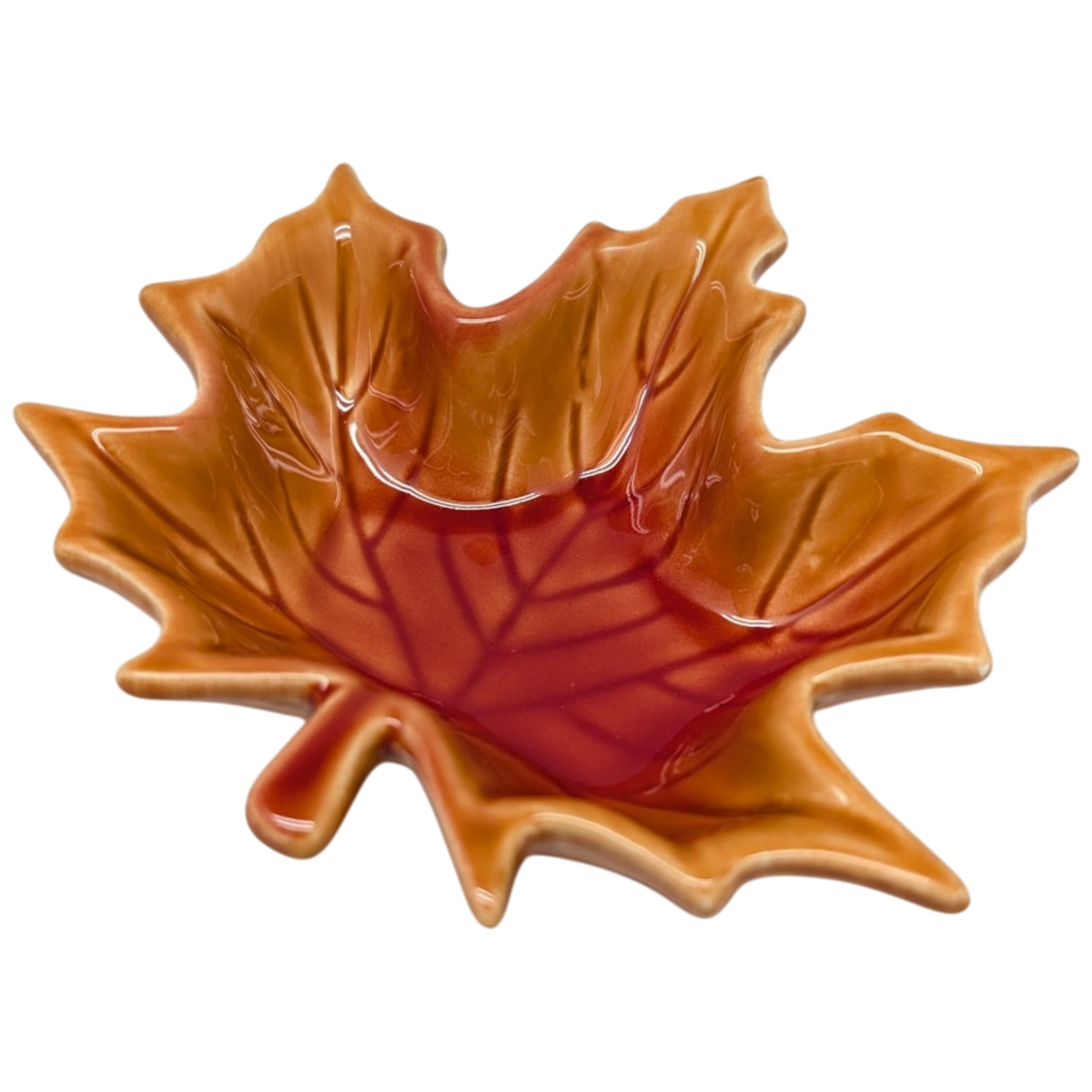 Harvest Maple Leaf Ceramic Accent Dish