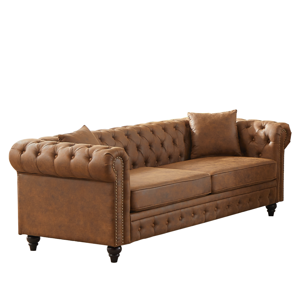 Hawthorne Chesterfield Sofa | Performance Upholstered Sofa | Coastal Library Collection | Bay & Bridle