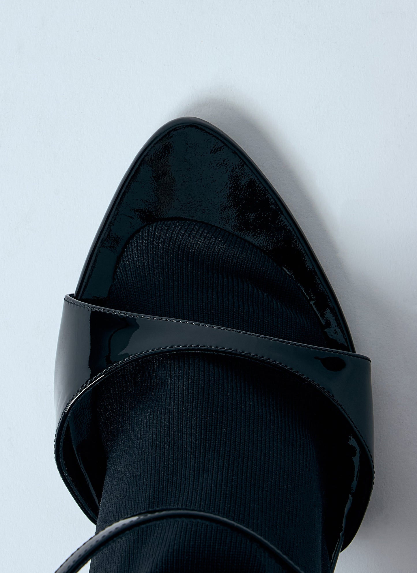 Balenciaga Avenue Sock 110 Patent Leather Sandals