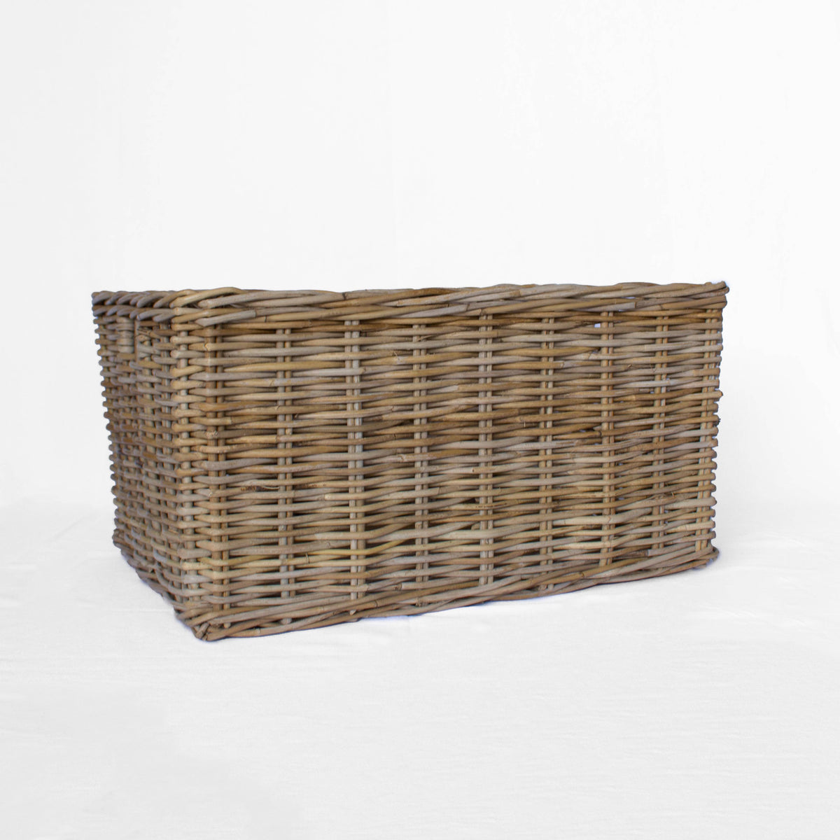 Handwoven Rattan Rectangular Storage Basket