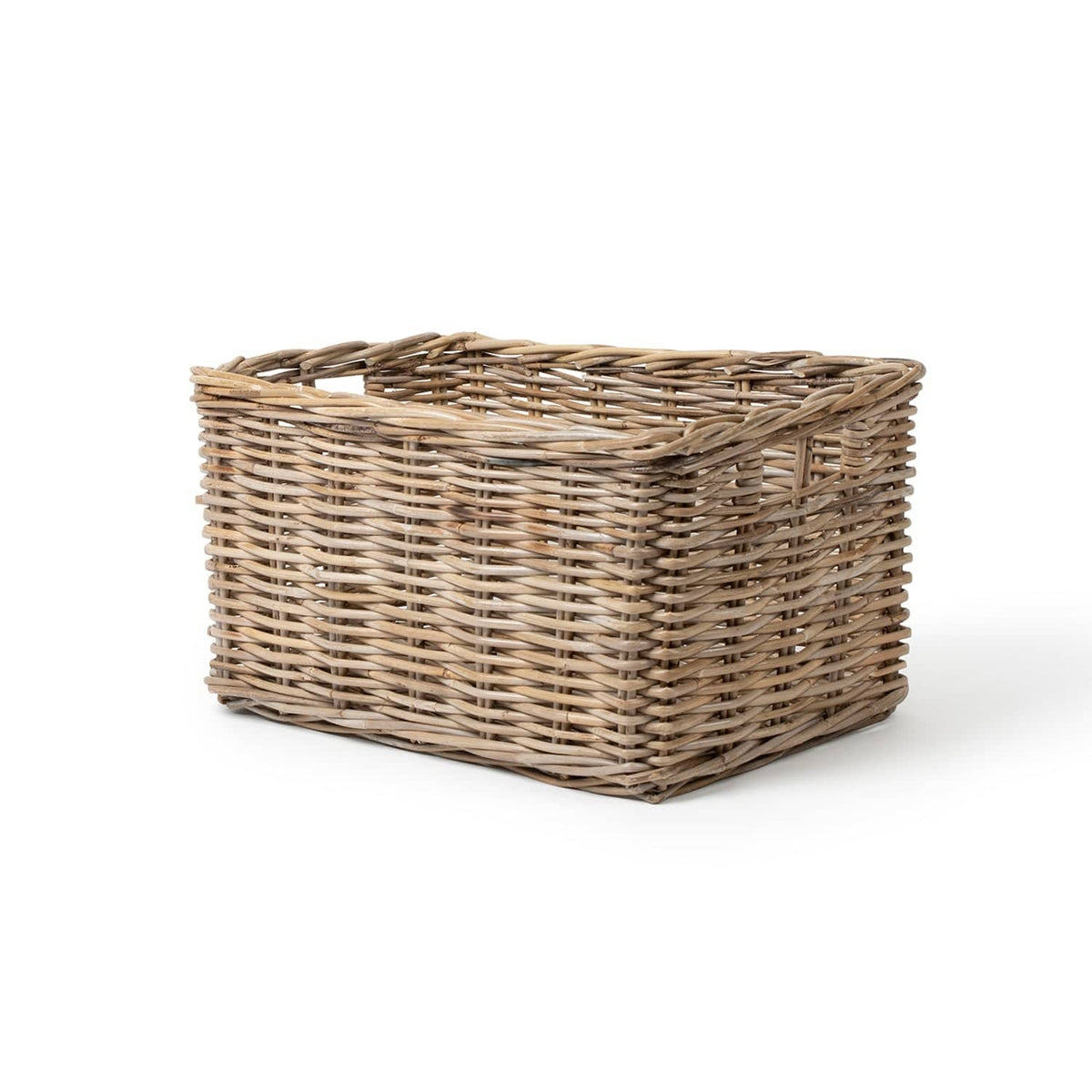Handwoven Rattan Rectangular Storage Basket