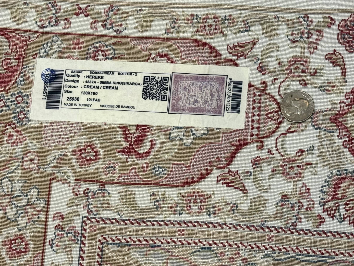 The Sporting Estate Ivory Hunting Scene Rug — 4' × 6'