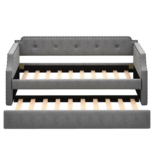 Upholstered Daybed With Trundle