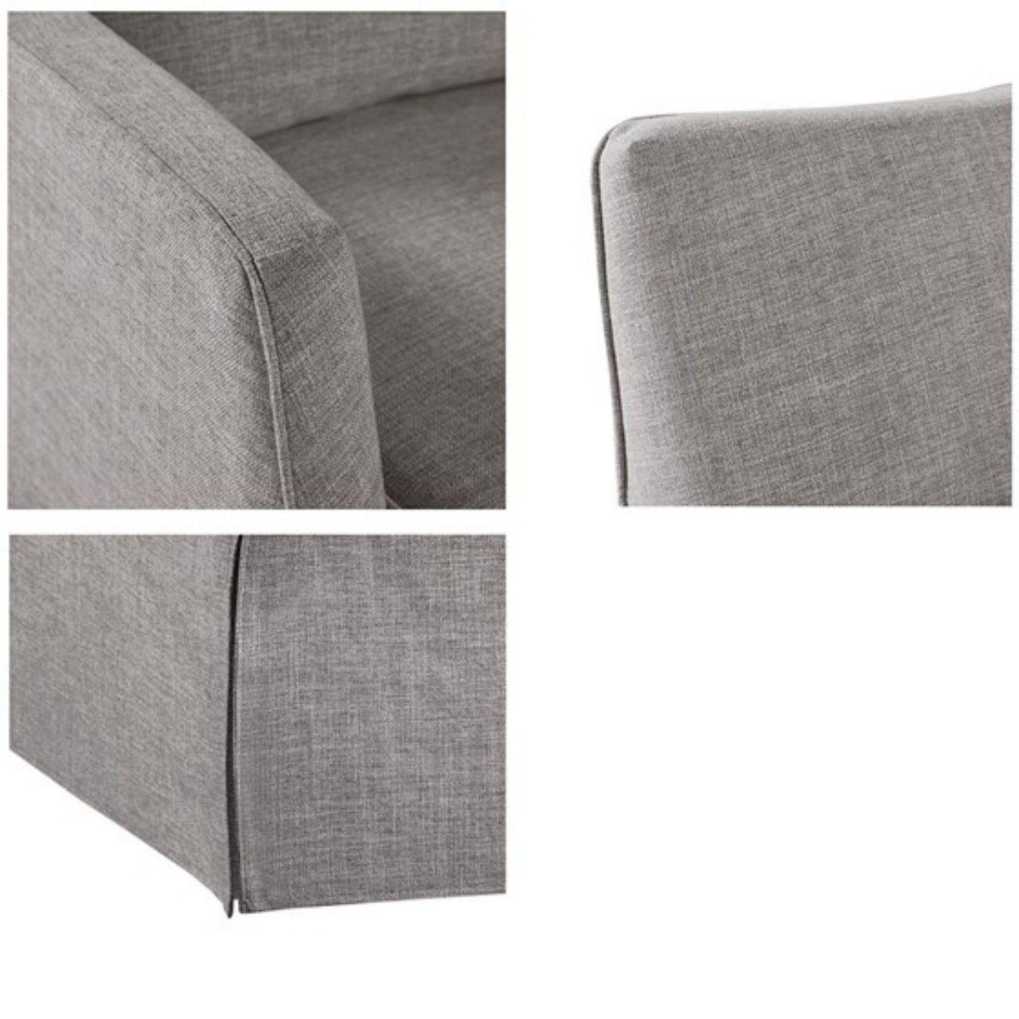 The London Skirted Swivel Chair