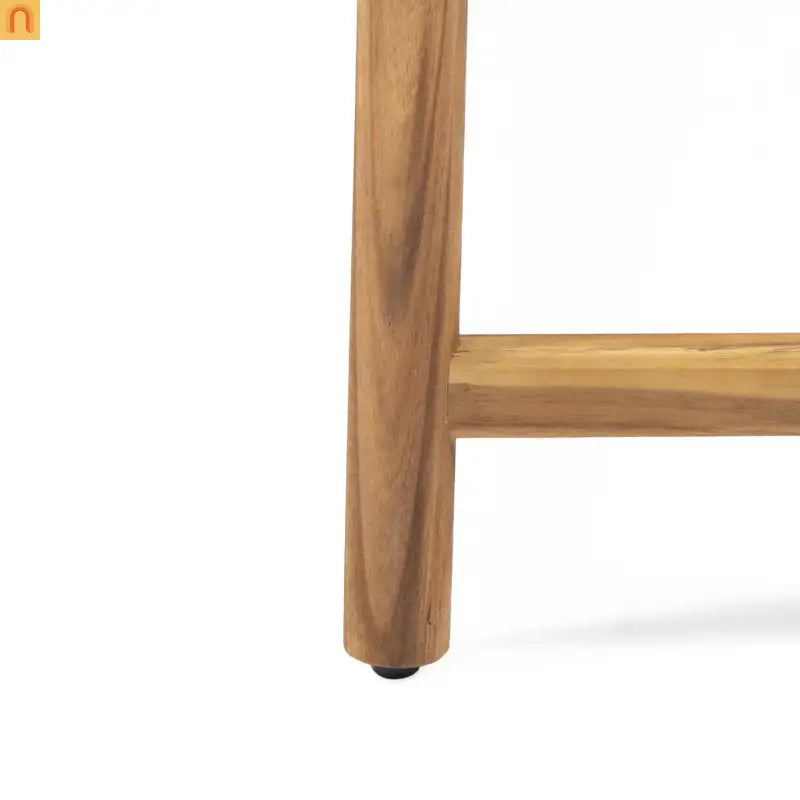 Bench Rustic 3-seater Acacia Wood Teak Finish 61.5x16.25x17.75in