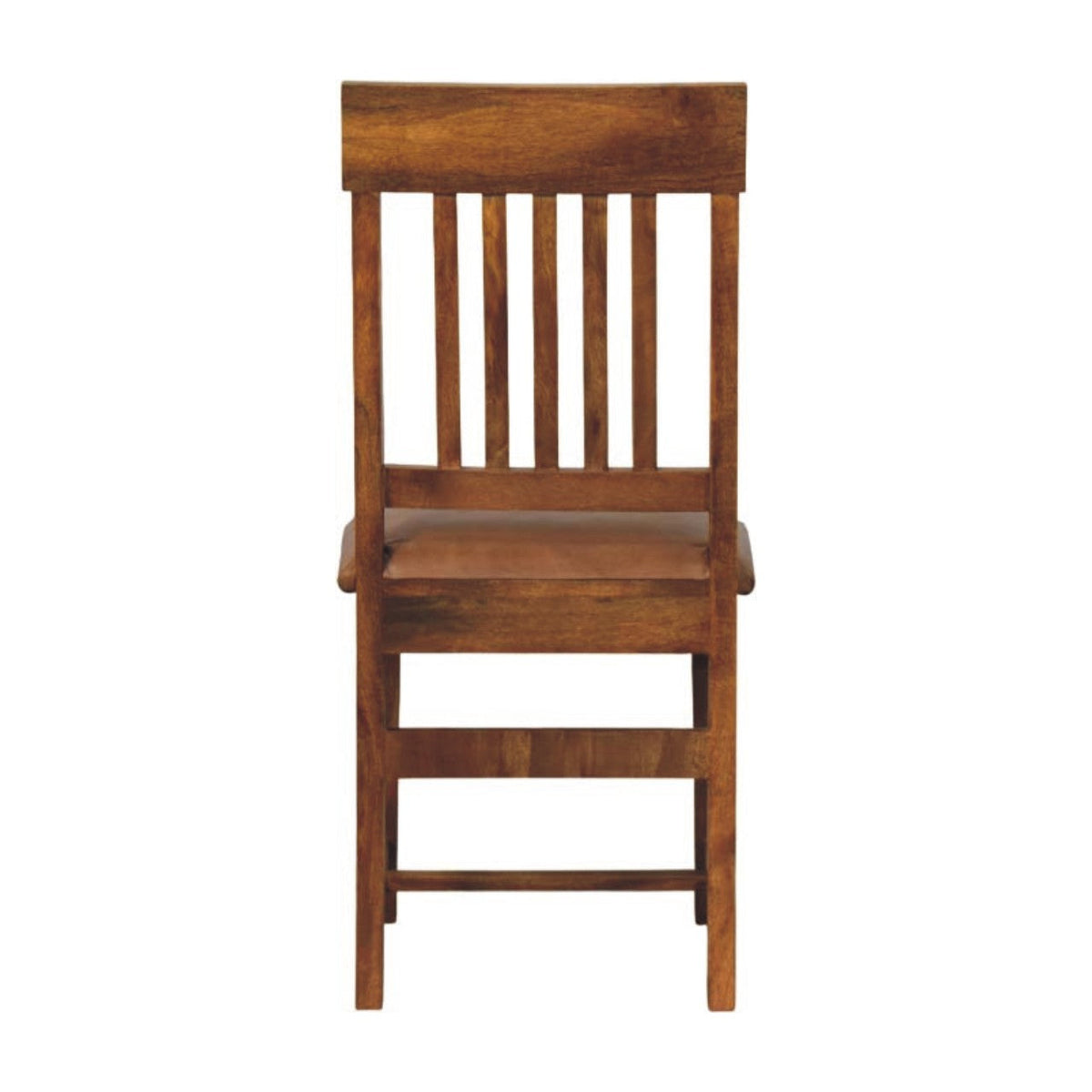 The Bridlewood Slatted Leather Dining Chair