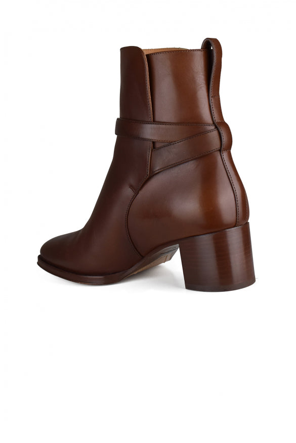 Ralph Lauren Women Callie Brown Leather Boots